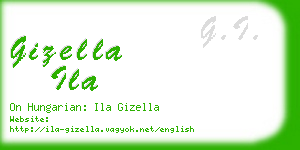 gizella ila business card